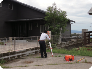 測量調査（オプション）建物配置も確認できます。
